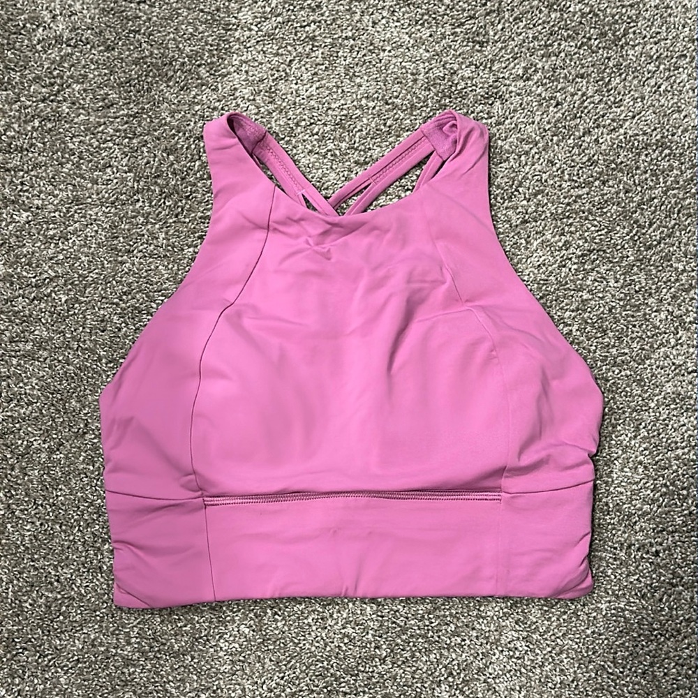 Lululemon High Neck Criss Cross Sports Bra